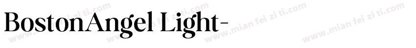 BostonAngel Light字体转换